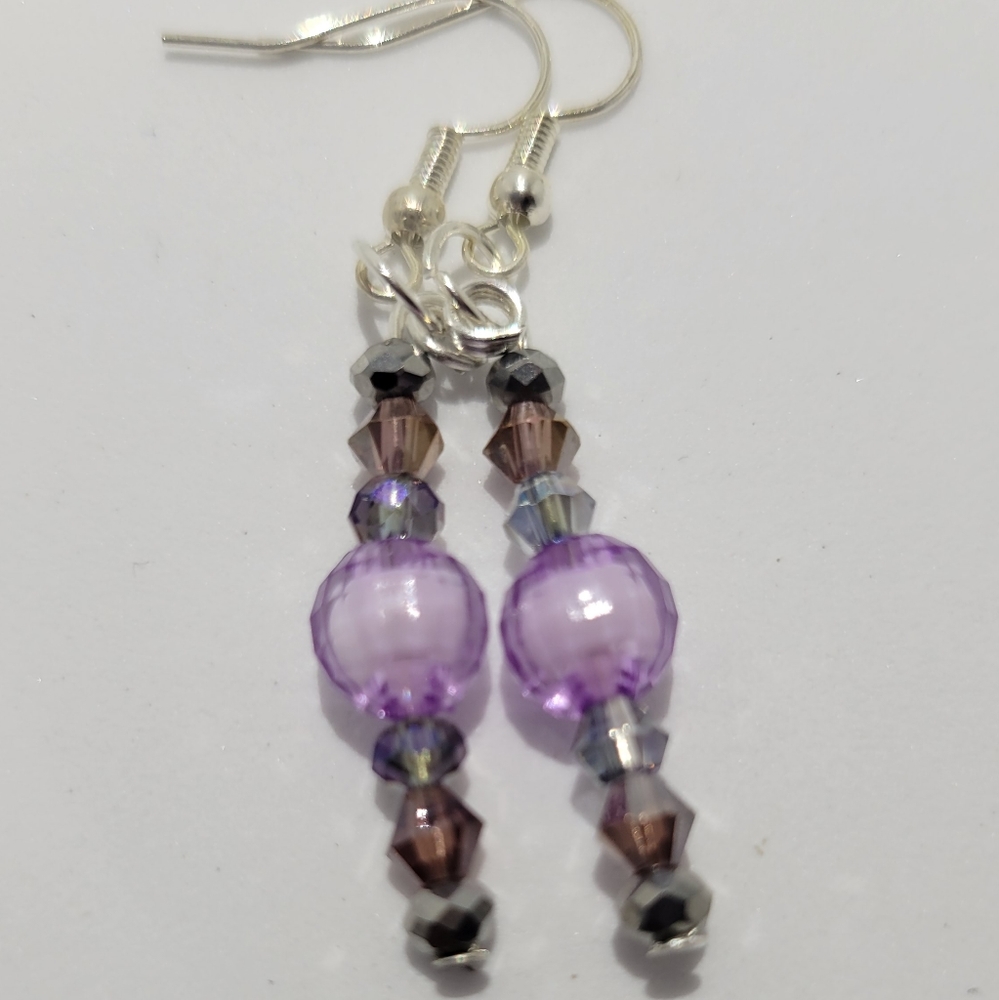 Purple earrings
